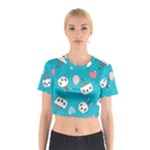 Birtay Cats Bunnies, Koteto Cotton Crop Top