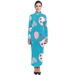 Birtay Cats Bunnies, Koteto Turtleneck Maxi Dress