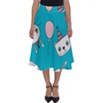 Birtay Cats Bunnies, Koteto Perfect Length Midi Skirt