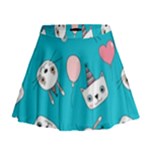 Birtay Cats Bunnies, Koteto Mini Flare Skirt