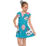 Birtay Cats Bunnies, Koteto Kids  Cap Sleeve Dress