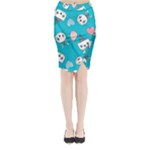 Birtay Cats Bunnies, Koteto Midi Wrap Pencil Skirt