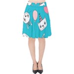 Birtay Cats Bunnies, Koteto Velvet High Waist Skirt