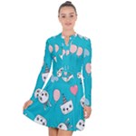 Birtay Cats Bunnies, Koteto Long Sleeve Panel Dress