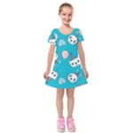 Birtay Cats Bunnies, Koteto Kids  Short Sleeve Velvet Dress