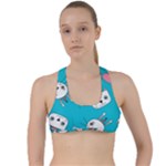 Birtay Cats Bunnies, Koteto Criss Cross Racerback Sports Bra