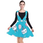 Birtay Cats Bunnies, Koteto Plunge Pinafore Dress