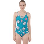 Birtay Cats Bunnies, Koteto Cut Out Top Tankini Set