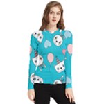 Birtay Cats Bunnies, Koteto Women s Long Sleeve Rash Guard