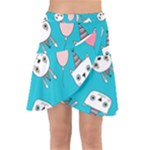 Birtay Cats Bunnies, Koteto Wrap Front Skirt