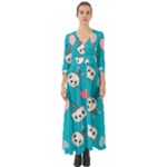 Birtay Cats Bunnies, Koteto Button Up Boho Maxi Dress