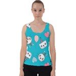 Birtay Cats Bunnies, Koteto Velvet Tank Top