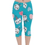 Birtay Cats Bunnies, Koteto Velvet Capri Leggings 