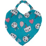 Birtay Cats Bunnies, Koteto Giant Heart Shaped Tote