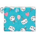 Birtay Cats Bunnies, Koteto Canvas Cosmetic Bag (XXL)