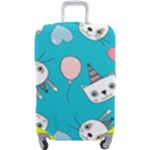 Birtay Cats Bunnies, Koteto Luggage Cover (Large)