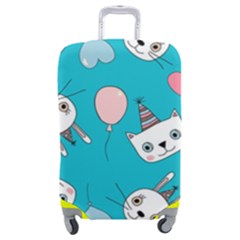 Birtay Cats Bunnies, Koteto Luggage Cover (Medium) from ArtsNow.com