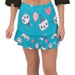 Birtay Cats Bunnies, Koteto Fishtail Mini Chiffon Skirt