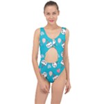 Birtay Cats Bunnies, Koteto Center Cut Out Swimsuit