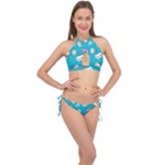 Birtay Cats Bunnies, Koteto Cross Front Halter Bikini Set