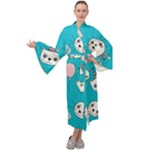 Birtay Cats Bunnies, Koteto Maxi Velvet Kimono