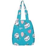 Birtay Cats Bunnies, Koteto Center Zip Backpack