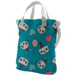 Birtay Cats Bunnies, Koteto Canvas Messenger Bag