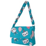 Birtay Cats Bunnies, Koteto Full Print Messenger Bag (S)