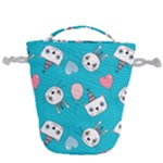 Birtay Cats Bunnies, Koteto Drawstring Bucket Bag