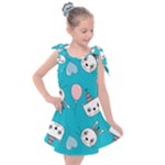 Birtay Cats Bunnies, Koteto Kids  Tie Up Tunic Dress