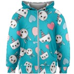 Birtay Cats Bunnies, Koteto Kids  Zipper Hoodie Without Drawstring