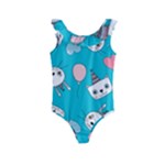 Birtay Cats Bunnies, Koteto Kids  Frill Swimsuit