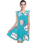 Birtay Cats Bunnies, Koteto Tie Up Tunic Dress