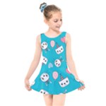 Birtay Cats Bunnies, Koteto Kids  Skater Dress Swimsuit