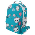 Birtay Cats Bunnies, Koteto Flap Pocket Backpack (Small)