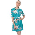 Birtay Cats Bunnies, Koteto Belted Shirt Dress