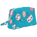 Birtay Cats Bunnies, Koteto Wristlet Pouch Bag (Large)