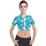 Birtay Cats Bunnies, Koteto Short Sleeve Cropped Jacket