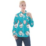 Birtay Cats Bunnies, Koteto Women s Long Sleeve Pocket Shirt