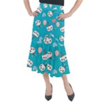 Birtay Cats Bunnies, Koteto Midi Mermaid Skirt