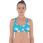 Birtay Cats Bunnies, Koteto Cross Back Hipster Bikini Top 