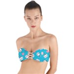 Birtay Cats Bunnies, Koteto Twist Bandeau Bikini Top