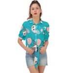 Birtay Cats Bunnies, Koteto Tie Front Shirt 