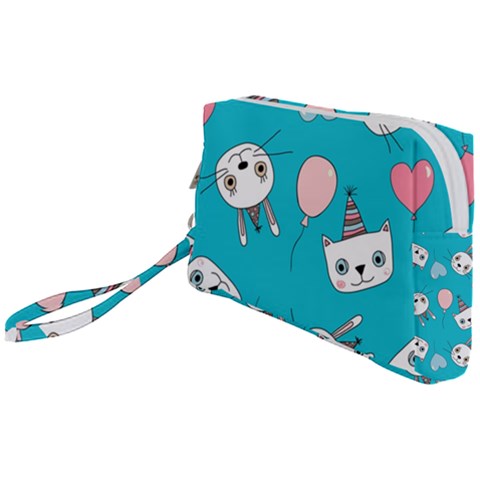 Birtay Cats Bunnies, Koteto Wristlet Pouch Bag (Small) from ArtsNow.com