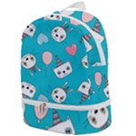 Birtay Cats Bunnies, Koteto Zip Bottom Backpack