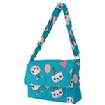 Birtay Cats Bunnies, Koteto Full Print Messenger Bag (M)