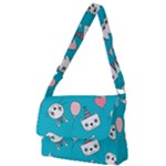 Birtay Cats Bunnies, Koteto Full Print Messenger Bag (L)