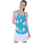 Birtay Cats Bunnies, Koteto Racer Back Mesh Tank Top