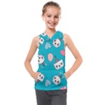 Birtay Cats Bunnies, Koteto Kids  Sleeveless Hoodie