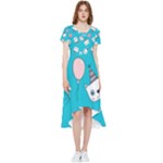 Birtay Cats Bunnies, Koteto High Low Boho Dress